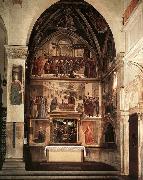 GHIRLANDAIO, Domenico View of the Sassetti Chapel oil painting artist